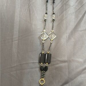 Chic Black and Gold Necklace